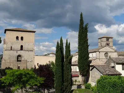 Veduta dell'Abbazia di Farfa in Sabina