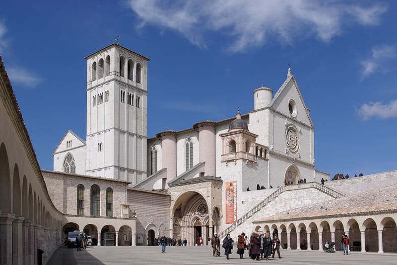 La Basilica di San Francesco ad Assisi con il Sacro Convento
